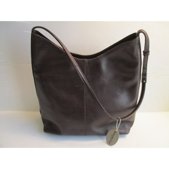 *Kenneth Cole Chocolate Brown Leather w Detachable Clutch Wallet - Picture 6 of 8